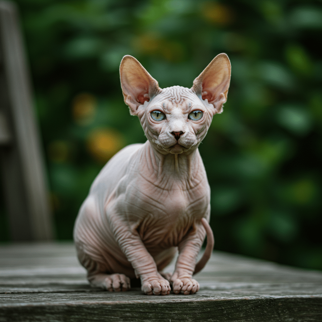 chat sans poil